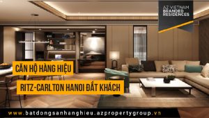Căn hộ hàng hiệu Ritz-Carlton Hanoi đắt khách